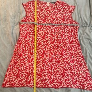 SHEIN red floral dress
